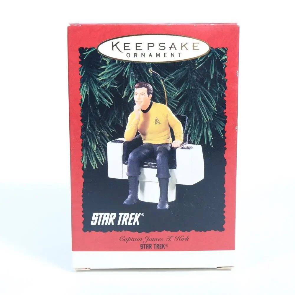 1995 Hallmark Ornament Captain James Kirk Star Trek Brand New